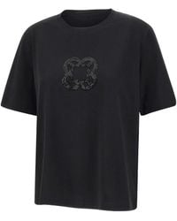 Elena Miro - T-Shirt mit rundem Ausschnitt - Lyst