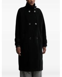 Sessun - Wool Blend Double-Breasted Coat - Lyst