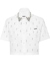 Philipp Plein - Crystal-Embellished Shirt - Lyst