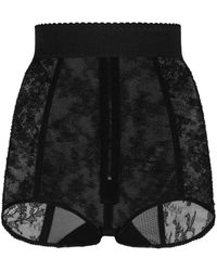 Dolce & Gabbana - Lace-detailing High-waist Culotte Briefs - Lyst