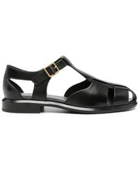 ADRIANNA FERETTI - Buckle-Fastening Leather Sandals - Lyst