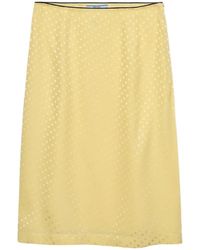 Prada - Chemise En Satin À Pois - Lyst