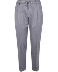 Barba Napoli - Pantalon Droit À Lien De Resserrage - Lyst