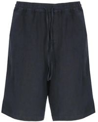 120% Lino - Drawstring-Waist Linen Shorts - Lyst