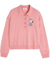 Chinti & Parker - Snoopy-Embroidered Polo Shirt - Lyst