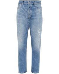 Brunello Cucinelli - Mid-Rise Slim-Fit Jeans - Lyst