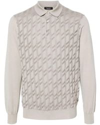 Stefano Ricci - Patterned-Jacquard Polo Shirt - Lyst