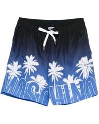 Moschino - Palm-Tree-Print Swim Shorts - Lyst