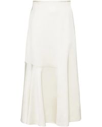 Jil Sander - High-Waisted Panelled Midi Skirt - Lyst