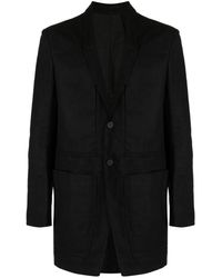 Rick Owens - Lido Cotton Single-breasted Coat - Lyst