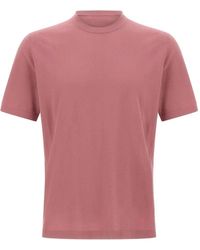 Kangra - Ribbed Crew-Neck T-Shirt - Lyst