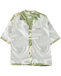 Moschino - Graphic-Print Short-Sleeve Shirt - Lyst