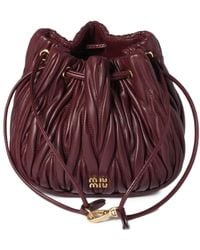 Miu Miu - Clutch Met Trekkoord - Lyst
