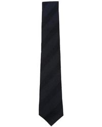 Tagliatore - Diagonal-Stripe Knitted Tie - Lyst