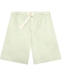 Jil Sander - Belted Pocketed Deck Shorts - Lyst