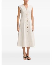Joseph Ribkoff - Button-Up Sleeveless Midi Dress - Lyst