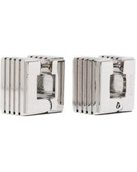 KHAITE - Small Empire Post-Back Earrings - Lyst