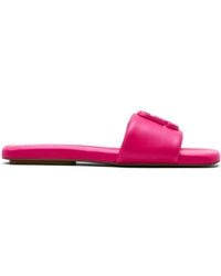 Marc Jacobs - The J leather slide sandals - Lyst