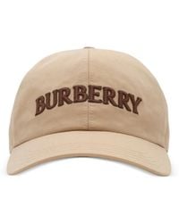 Burberry - Logo Gabardine Baseball Cap - Lyst