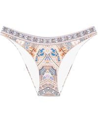 CAMILLA - Make Me Your Mosaic Bikinislip Met Print - Lyst