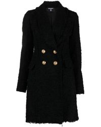 Balmain - Manteau en tweed à design croisé - Lyst