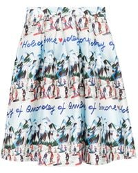 ALESSANDRO ENRIQUEZ - Rock mit grafischem Print - Lyst