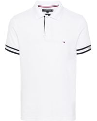 Tommy Hilfiger - Logo-tape Detail Cotton Polo Shirt - Lyst