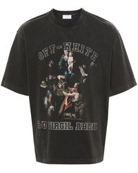 Off-White c/o Virgil Abloh - Logo-Print Cotton T-Shirt - Lyst