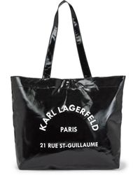 Karl Lagerfeld - Logo-print Twill Tote Bag - Lyst