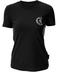 Just Cavalli - T-Shirt Mit Logo-Verzierung - Lyst