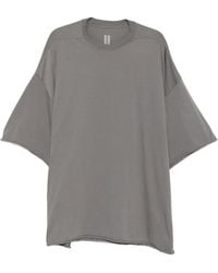 Rick Owens - T-Shirt Tommy En Coton À Coupe Oversize Et Bords Francs - Lyst