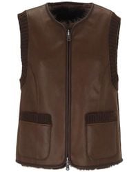 Urbancode - Reversible Toscana Faux-Fur Panels Gilet - Lyst