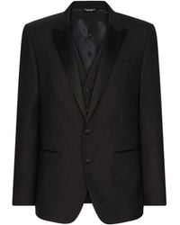 Dolce & Gabbana - Martini-Fit Wool-Silk Three-Piece Tuxedo Suit - Lyst