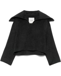 Nanushka - Trui Met Oversized Kraag - Lyst