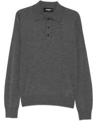 DSquared² - Upside Down Long-Sleeve Polo Shirt - Lyst
