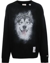 Maison Mihara Yasuhiro - Dog-print Cotton Sweatshirt - Lyst