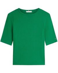 Tommy Hilfiger - Ribbed-Knit T-Shirt - Lyst