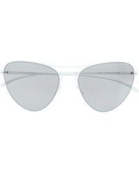 Mykita - X Maison Margiela Pilot-Frame Sunglasses - Lyst