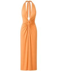 Baobab - Eleonora Maxi Knot-Detail Ruched Dress - Lyst