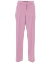 Elena Miro - Pressed-Crease Tailored Trousers - Lyst