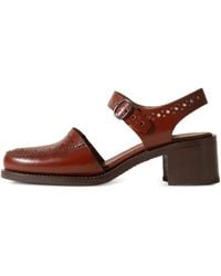 Hereu - 50Mm Picada Buckle-Fastening Perforated Pumps - Lyst