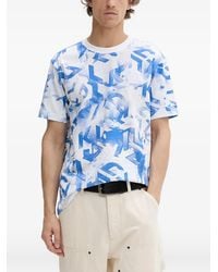 KARL LAGERFELD - All-Over Logo-Print T-Shirt - Lyst