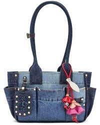 Ganni - Small Pocket Studded Shoulder Bag - Lyst