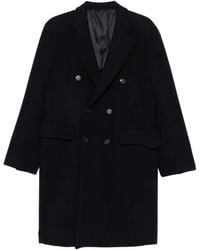 Eleventy - Double-breasted Button Coat - Lyst