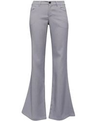 Marni - Mid-Rise Flared Wool Pants - Lyst
