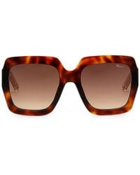 Chopard - Sonnenbrille Mit Eckigem Gestell - Lyst