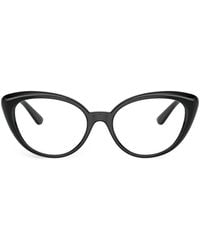Versace - Medusa-Plaque Cat-Eye Frame Glasses - Lyst