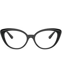 Versace - Medusa-Plaque Cat-Eye Frame Glasses - Lyst