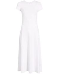 Another Tomorrow - A-Line Fitted Midi Dress - Lyst