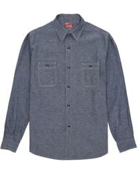 Fortela - Otero Patch-Pocket Chambray Shirt - Lyst